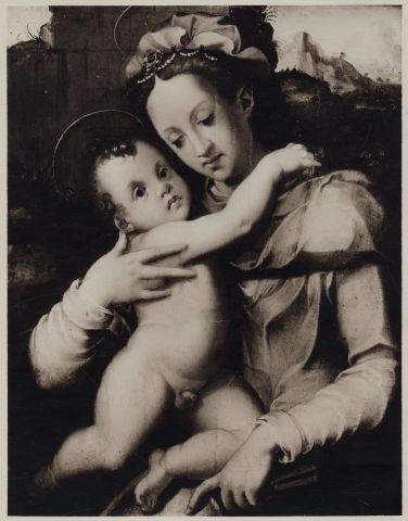 Anonimo — Portelli Carlo - sec. XVI - Madonna con Bambino — insieme